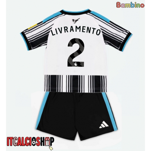 Newcastle United Tino Livramento #2 Prima Maglia Bambino 2026-27 Manica Corta (+ Pantaloni corti)